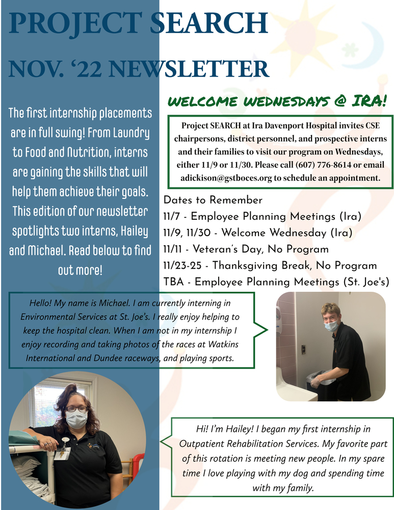 November Project Search Newsletter