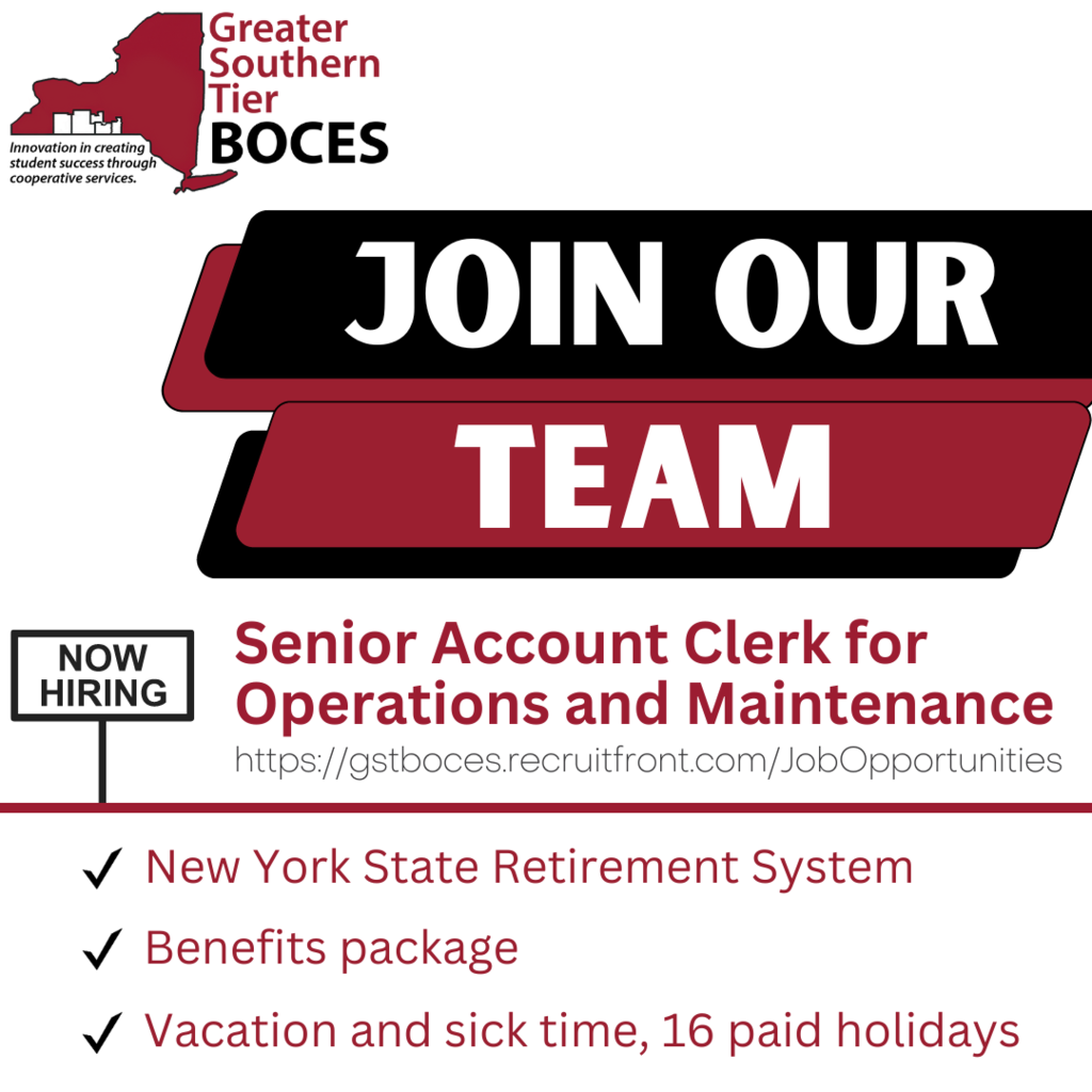 GST BOCES is Hiring